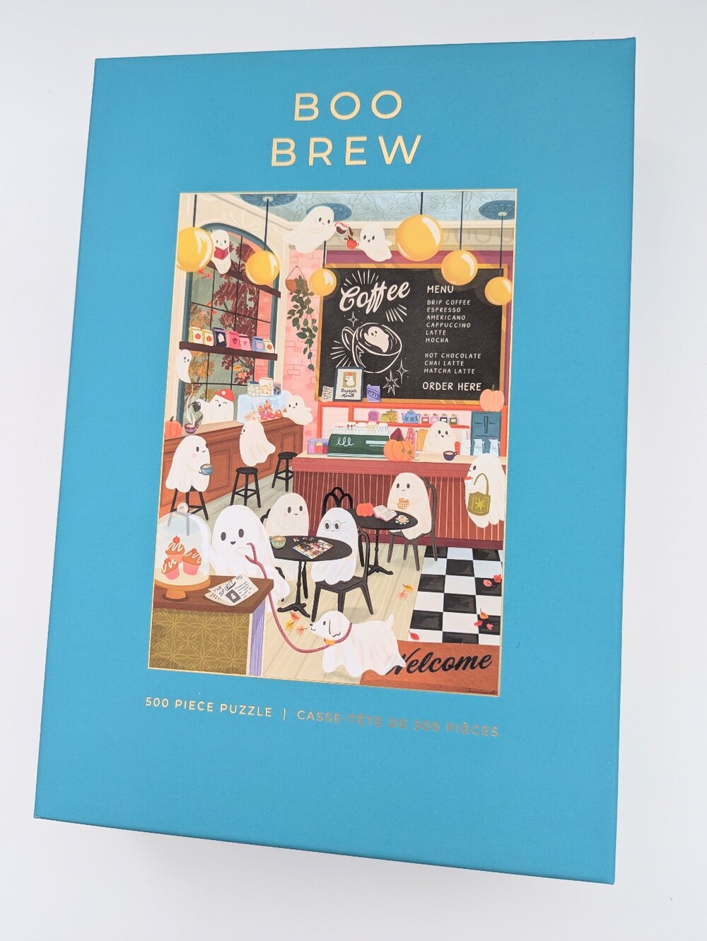 NEW IN BOX Hobbry "Boo Brew" 500-Piece Halloween Puzzle
